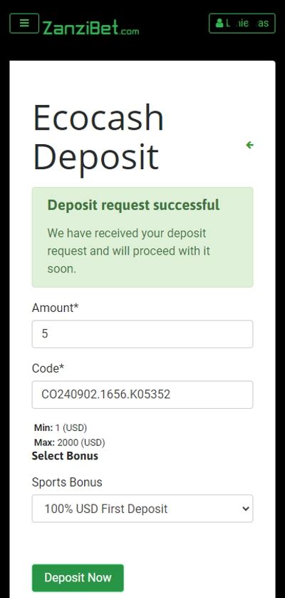 How to Make a Zanzibet Ecocash Deposit .